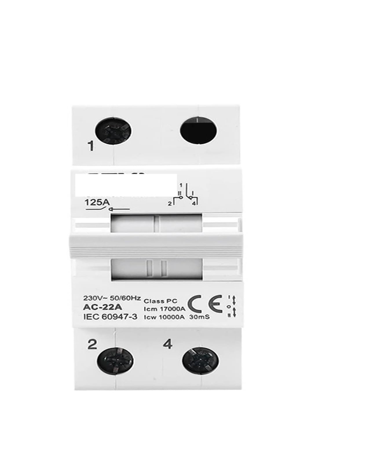 Disyuntor de enclavamiento 63A y 100A con interruptor de transferencia manual AC Din Rail 4