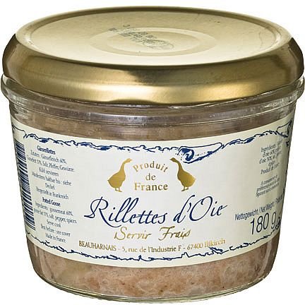 100% Gänse-Rillettes von Beauharnais, 180g