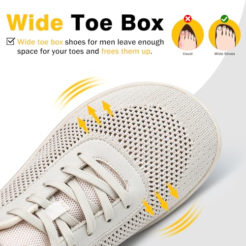 Flexwin Wide Toe Box Shoes for Women, Barefoot Minimalist Shoes, Zero Drop Casual Breathable Soft Sneakers2