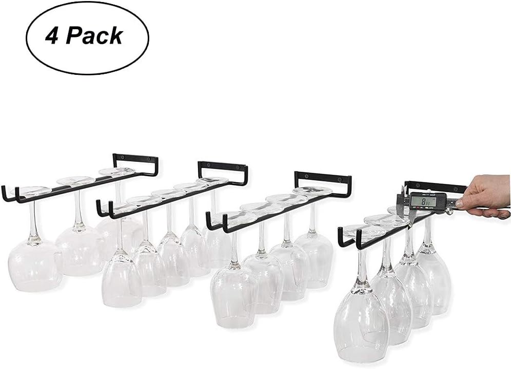 Aufbewahrung & Organisation 4PCS, Schwarz Wall-Mounted Eisen