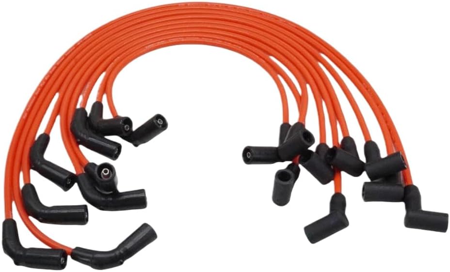 Spark Plug Ignition Wire Set Flat Cap 863656A1 18-8828-1 Compatible With Mercruiser MPI V8 84