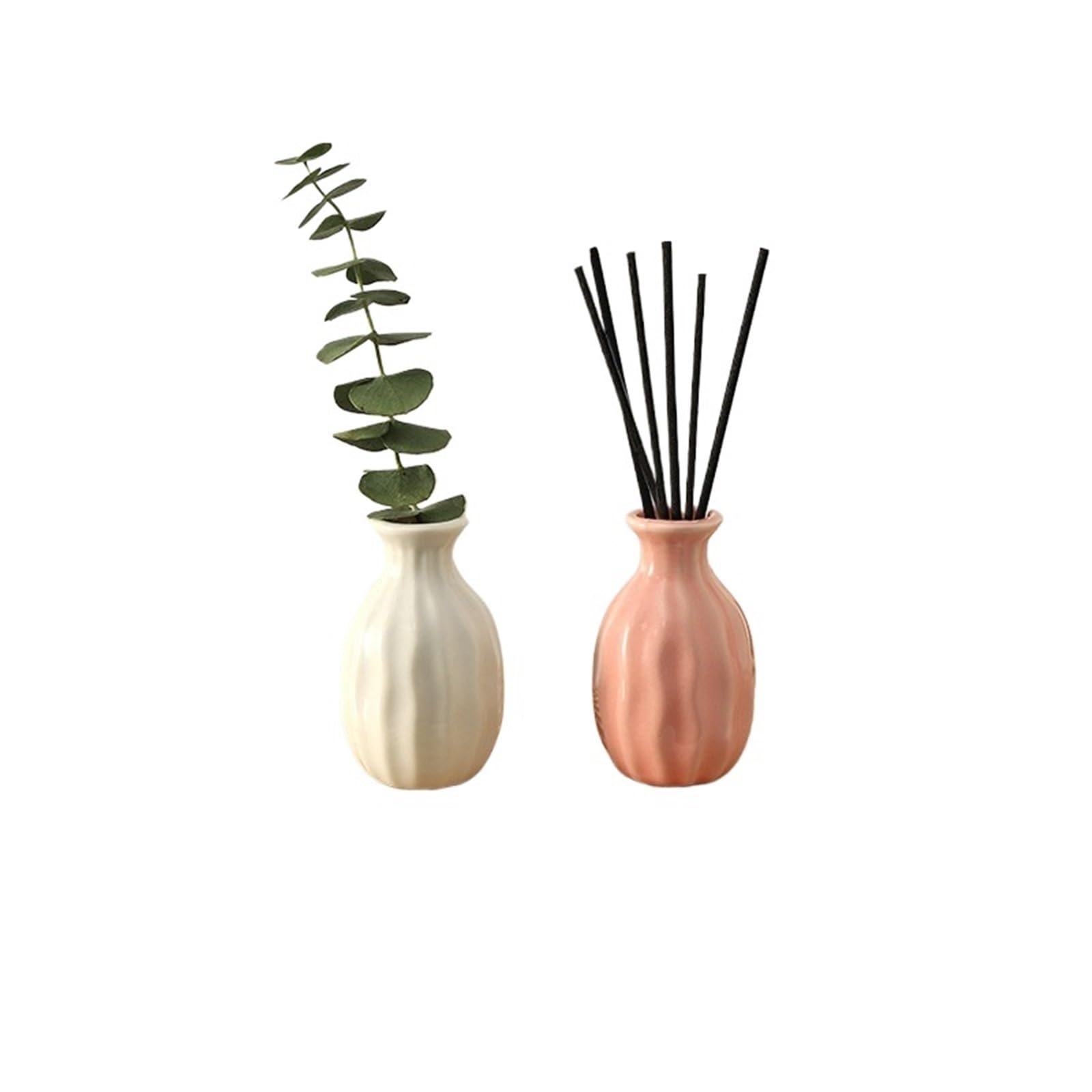 Mini Vase Flower Vase Hydroponics Vases Creative Room Decor Mini Plant Bottle Pots Desktop Ornament Craft(2PCS setG)