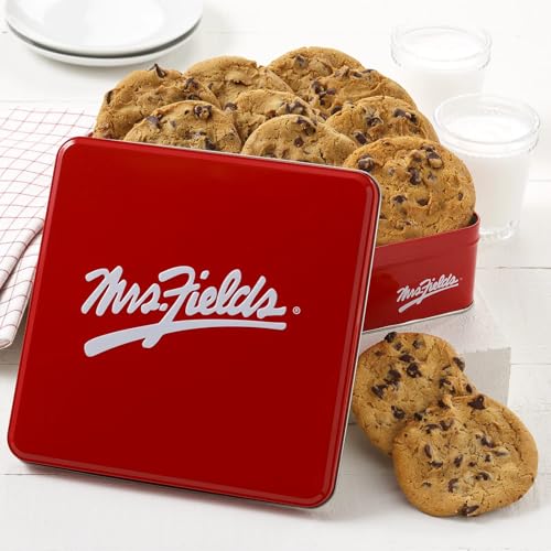 Mrs. Fields Dozen Semi-Sweet Chocolate Chip Original Cookie Signature Tin