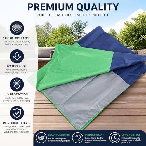 Bâche de rechange pour balançoire multicolore 132x226 cm