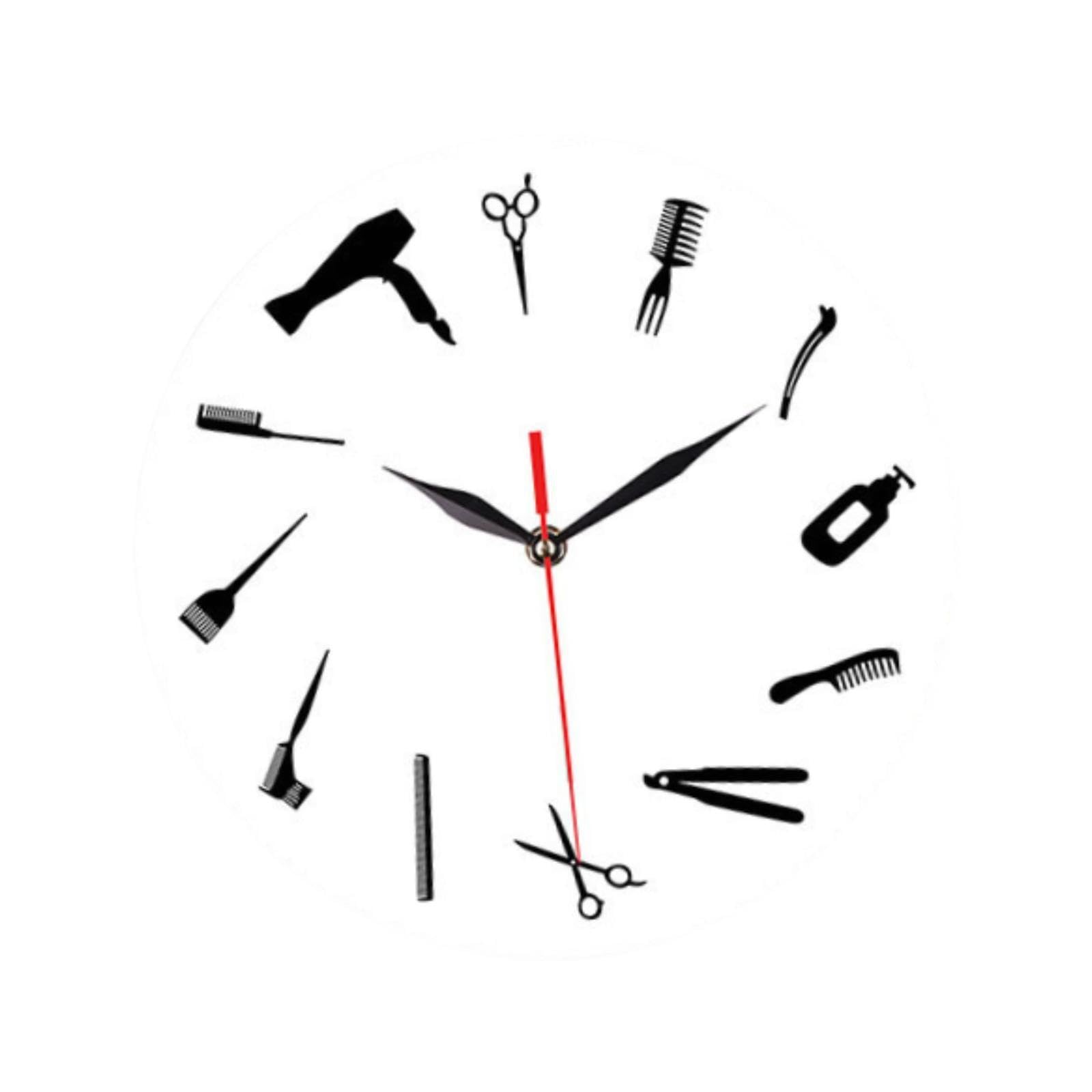 PUXZYAX Acrylic Wall Clock With Artistic Non Ticking Silent Clock For Fashionable Home Decor Making Time Easy To Read While, White Background, 30 x30 cm
