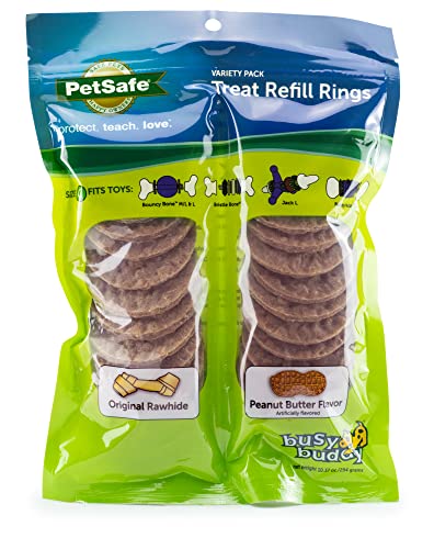 51vJeciRF0L PetSafe Treat Rings for Busy Buddy Dog Toys - Easy to Digest -...