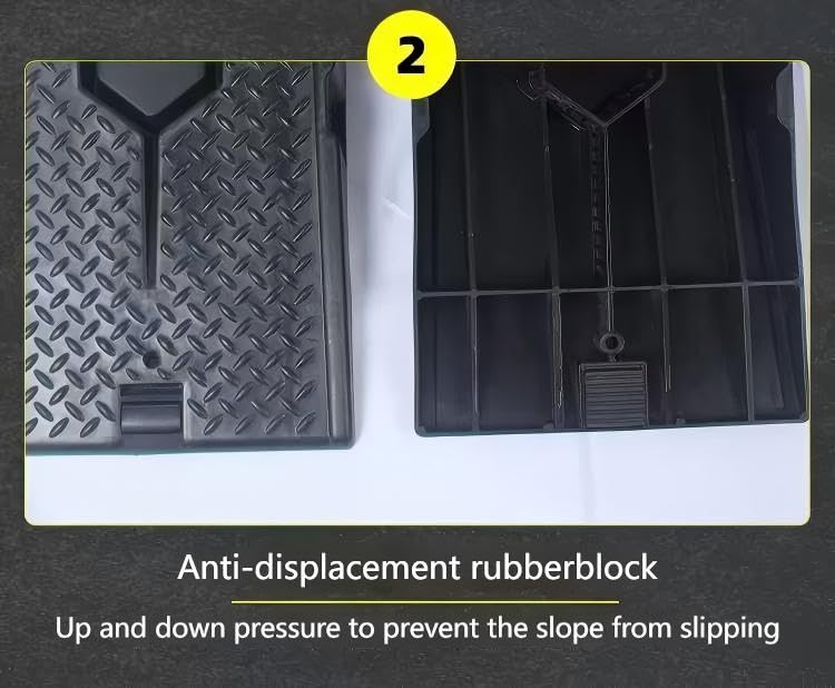 Rampas para autos 2 pcs con tope de neumático portátil miniatura 4
