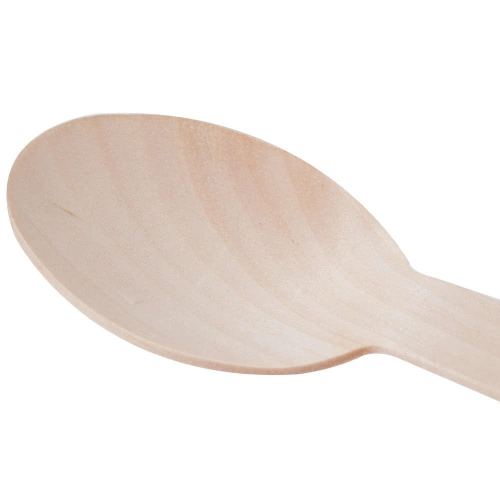 Crazy Sutra Disposable Wooden Spoon(50Pc) for Lunch Dinner Functions,Parties,Wedding, Birthdays 3