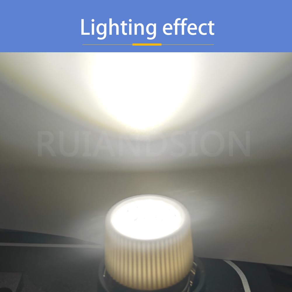 Pack10 foco regulable E27 LED 2W 5000K haz38° cuerpo cerámico AC220 | Luz equilibrada para tiendas, oficinas y exposiciones