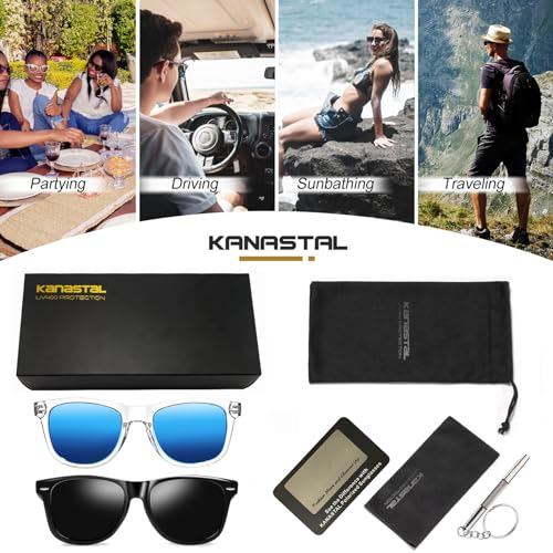 Image of KANASTAL Anti Blue Light Glasses for Women and Men | TR90 Frame,UV Protection,PC Lens,Lightweight,High Definition,Computer,Phone,Video Gaming,Television,Gaming,Screen