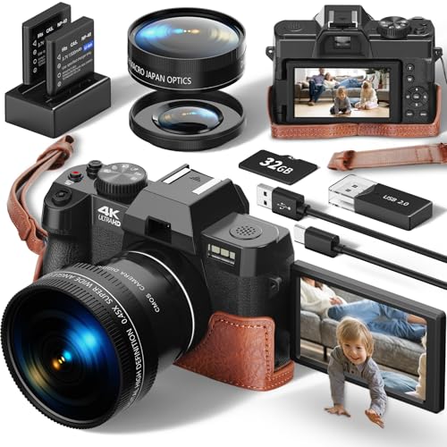 Cámara Digital monitch 4k para fotografía y vídeo,48mp