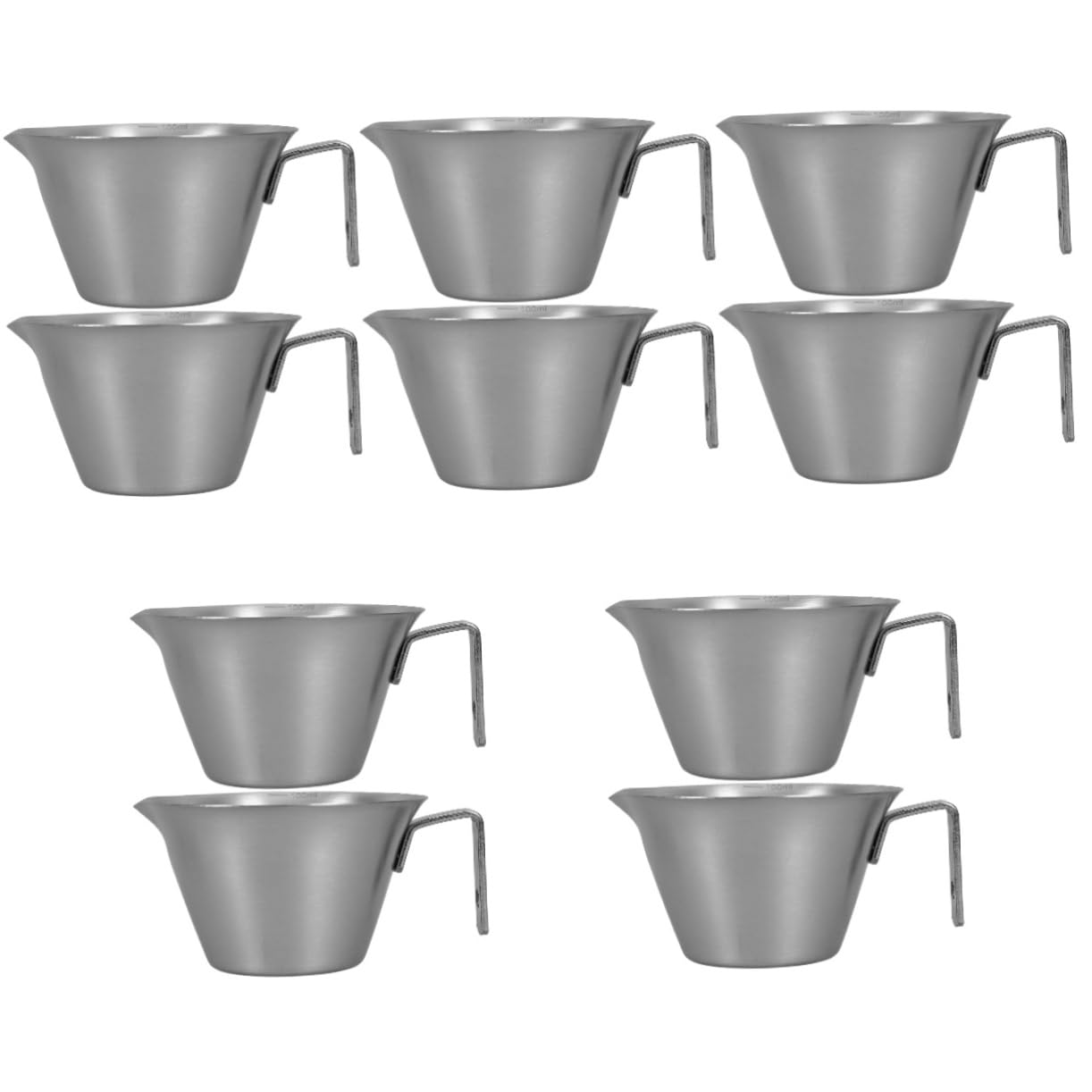 PRETYZOOM 10piezas Tazas De Espresso Inoxidable Con Para y Para Bar Cocina o Cafetería