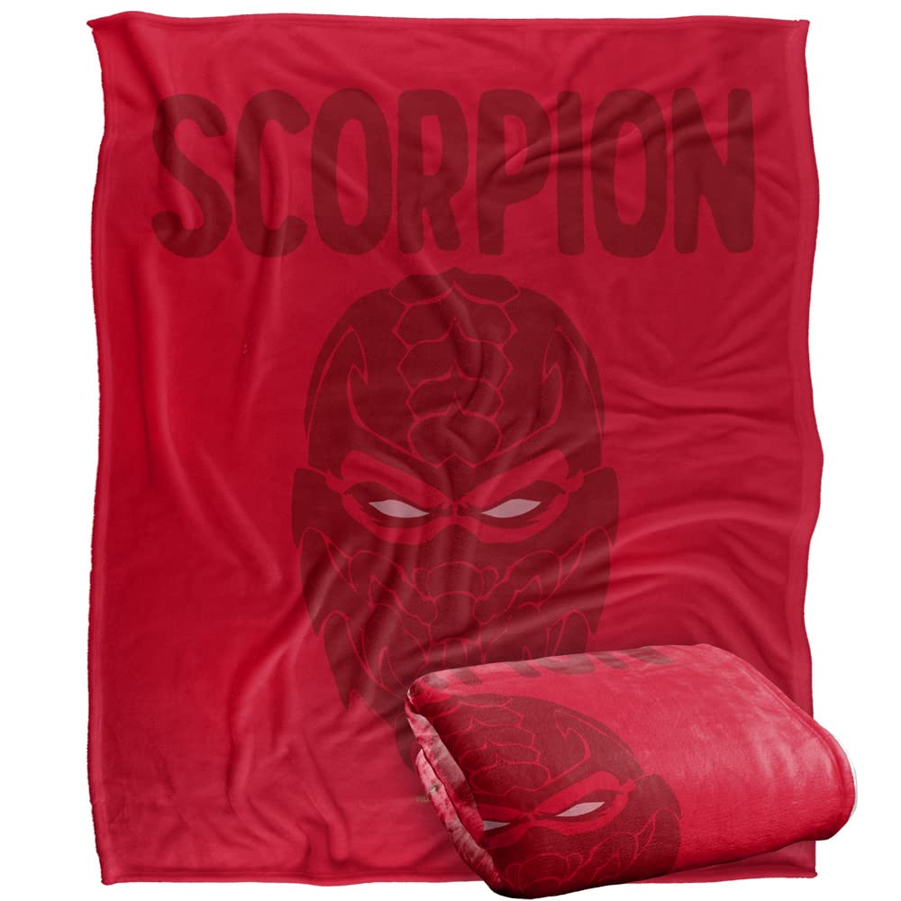 MORTAL KOMBAT 9 Blanket, 152 x 127 cm Scorpion Icon Silky Touch Super Soft Throw Blanket