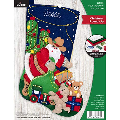 Bucilla Felt Applique Stocking Kit, 18