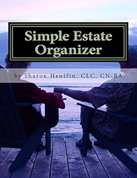 Paperback Simple Estate Organizer Book