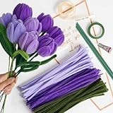 💎Filo di ciniglia 30 cm: lo scovolino è facile da tagliare, puoi tagliarlo a qualsiasi lunghezza secondo necessità, ideale per scovolini dal design creativo fai-da-te per l'artigianato per asili, scuole e casa.
