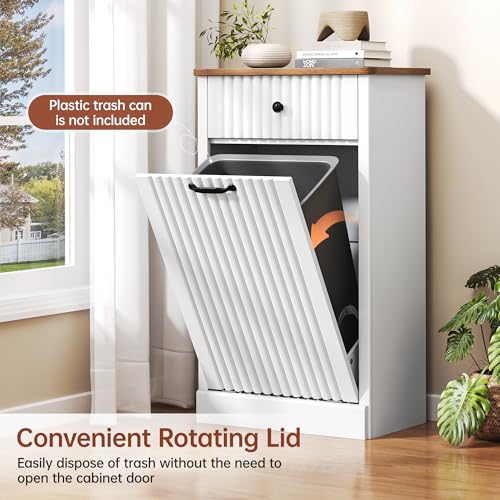 Mueble para basura OtterOasis 10 galones blanco miniatura 2