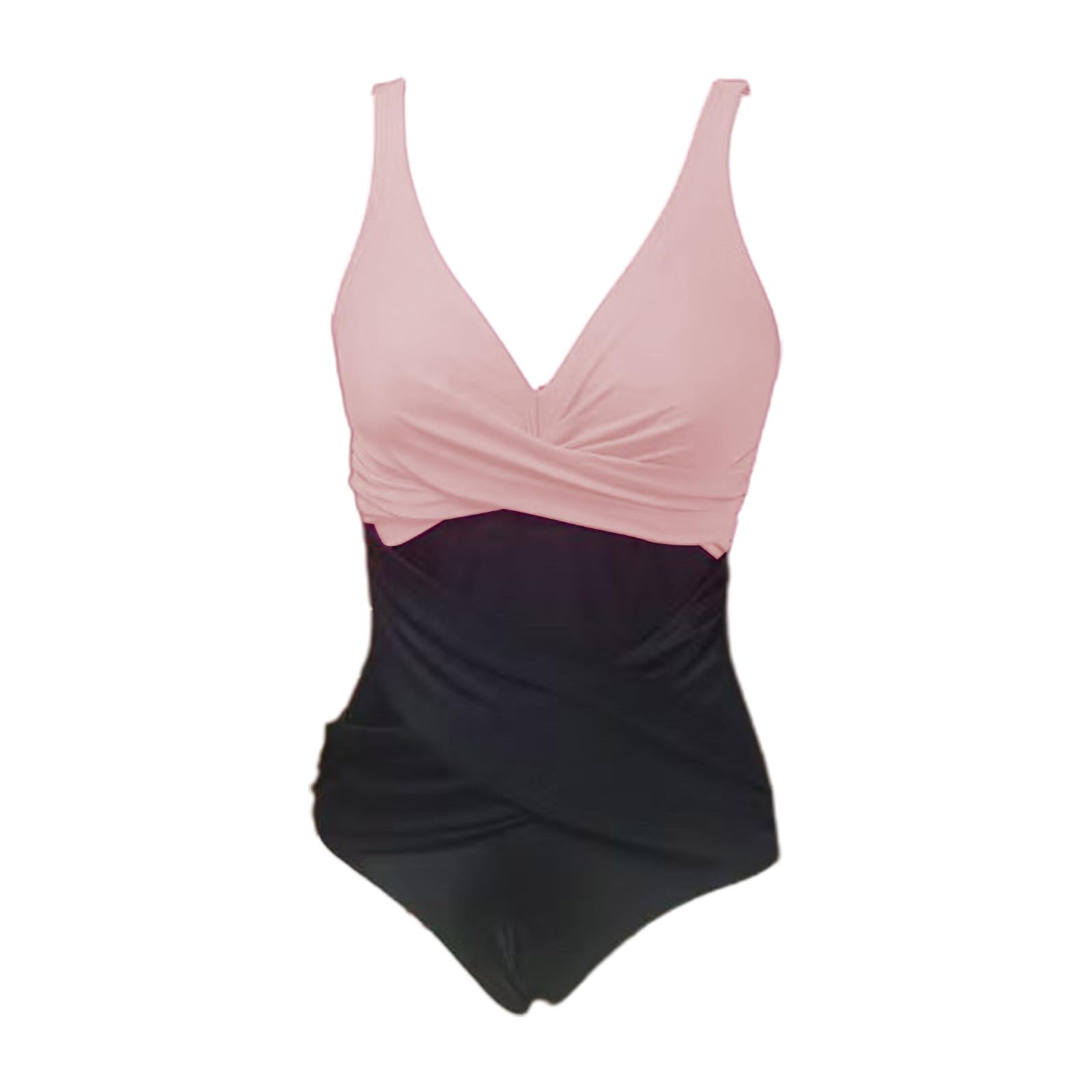 Costume da bagno da donna, taglia grande, scollo a V, push up, vita alta, modellante, scollo a U, costume da bagno con coppe