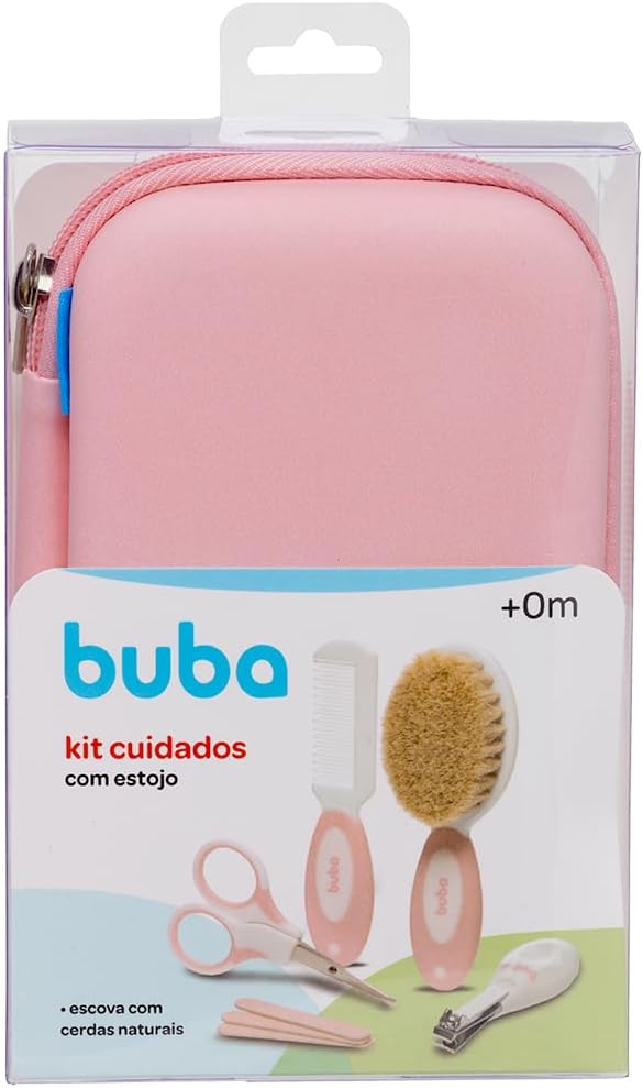Buba, Kit Cuidados Com Estojo Rosa