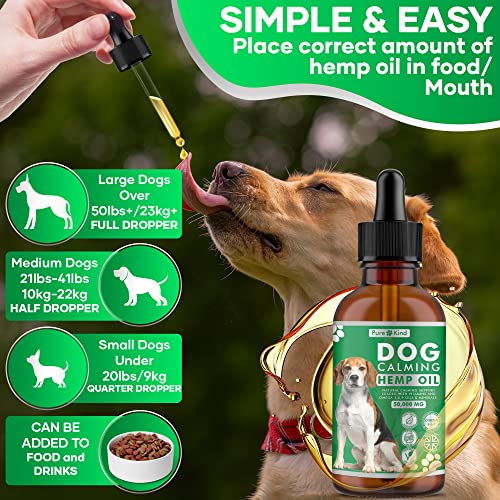 Pure-Kind-Dog-Calming-Hemp-Oil-Drops-High-Strength-for-Hip-Joint-Support-Barking-Stress-Anxiety-Rich-in-Omega-369-Suitable-for-All-Dog-Breeds-Made-in-the-UK
