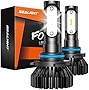 SEALIGHT 9145/9140/H10 LED Fog Lights Bulbs or DRL ,400% Much Brighter, 6000 Lumens 6000K Xenon White Light, 12 CSP LED Chips, Plug-and-Play, IP67 Design