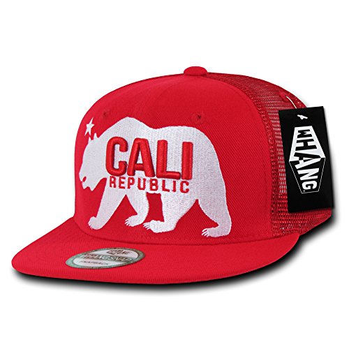 Whang Gomdori Cali Bear Trucker Head Wear - Red