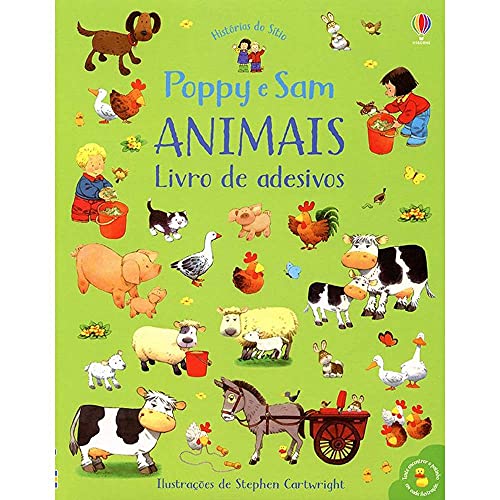 Poppy e sam animais: Livro de adesivos