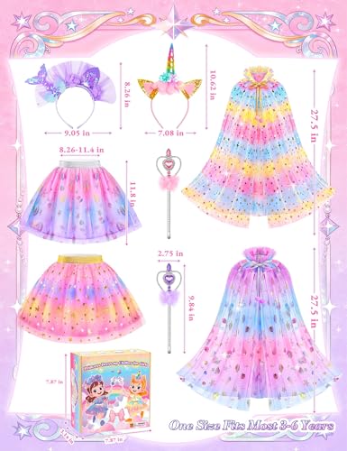 Vestido de princesa para niñas pequeñas de 3 a 6 años miniatura 6