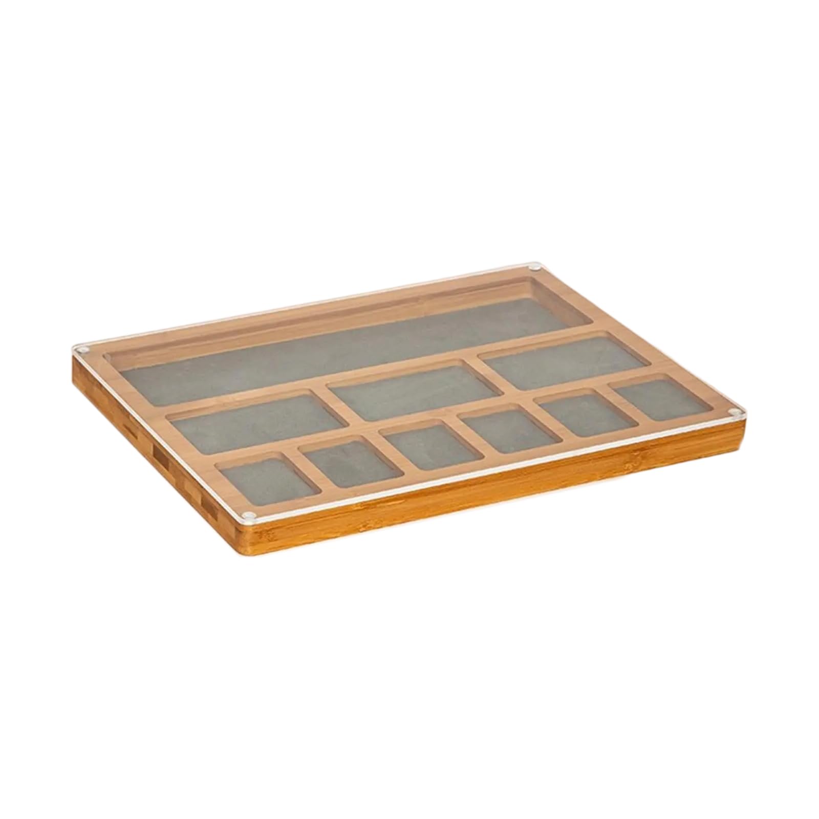Qsvbeeqj Multi Compartment Bead Tray Jewelry Craft Tray With Lid And Multiple Compartments For Designers