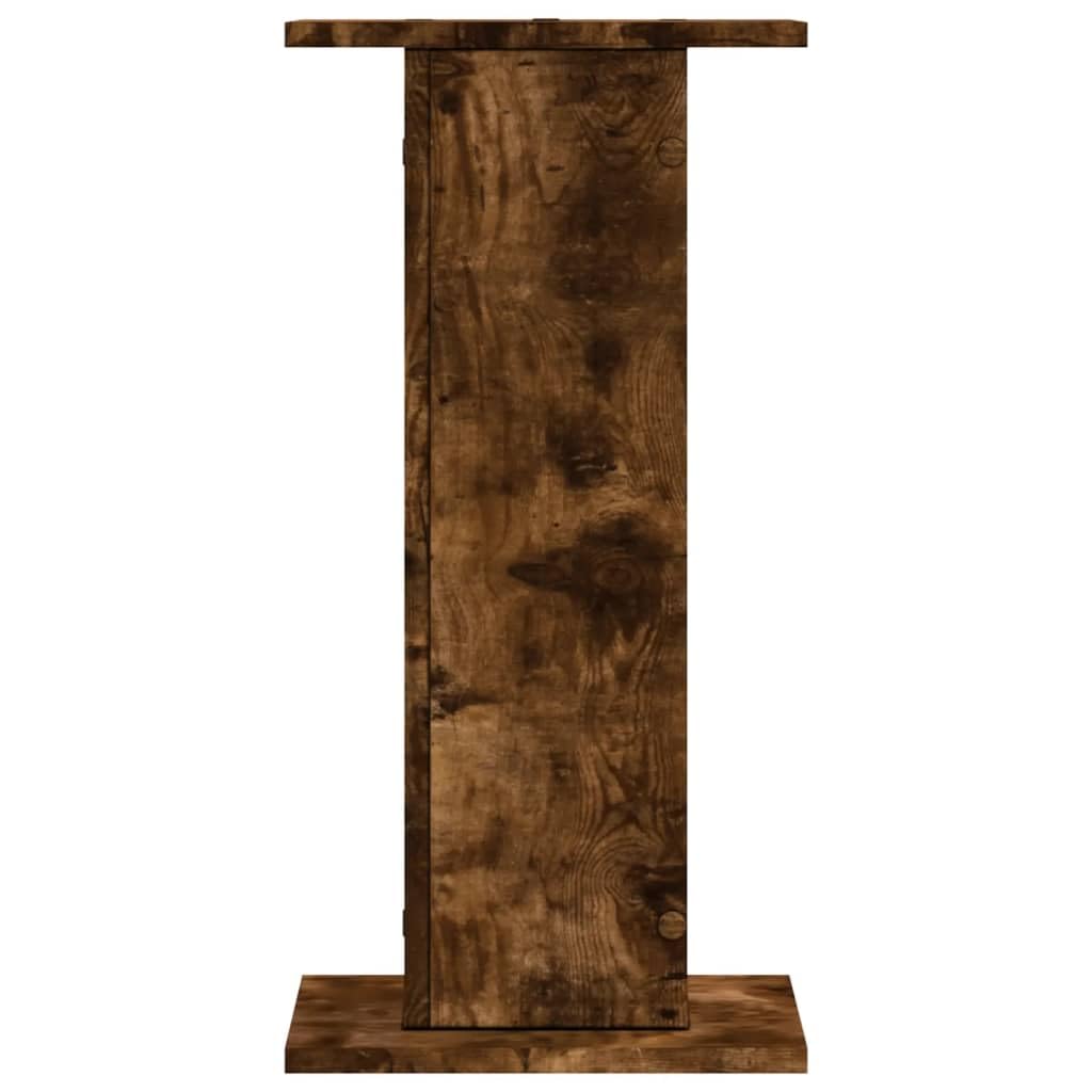vidaXL Pflanzenständer 2 Stk. Räuchereiche 30x30x60 cm Holzwerkstoff
