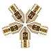 PChero 5pcs 30MM Length Extruder 1.75mm Tube and 5pcs 0.4mm Brass Extruder Nozzle Print Heads for Anet A8 and MK8 Makerbot Reprap 3D Printers