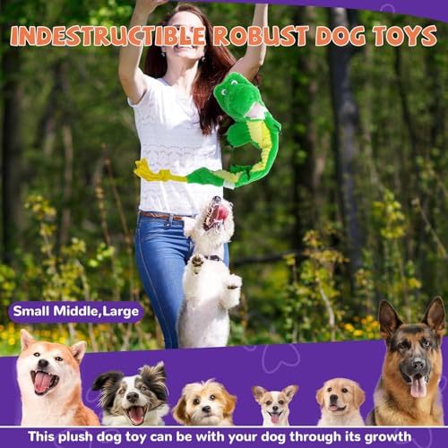 Juguete mordible para perro de peluche sin relleno miniatura 5