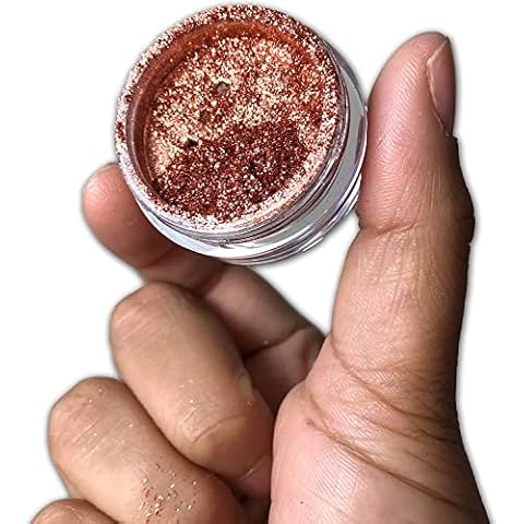 Luxury Mirror Effect Eyeshadow Pigment Nail Chrome Powder Finish Dust Copper Cover