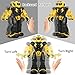 Remote Control Robot for Kids - Intelligent Programmable Toy With Infrared Controller, Dancing, Singing, Moonwalking, LED Eyes, and Gesture Sensing - Children's Entertainment Kit (Yellow)