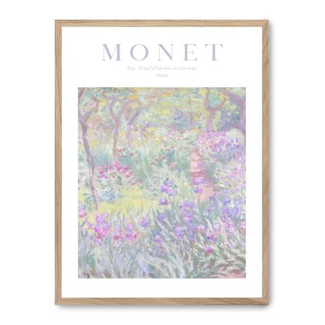 Tableau Monet Le Jardin de l'Artiste à Giverny II décoration murale haut de gamme salon