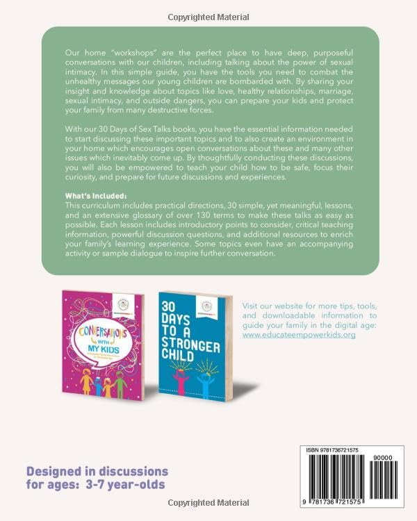 30 Days of Sex Talks for Ages 3-7: Empowering Your Child with Knowledge of Sexual Intimacy: 2nd Edition (30 Days of Sex Talks from Educate and Empower Kids) - Image 2