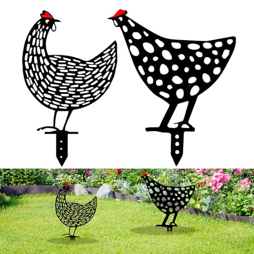 xlwen 2 Stück Henne Huhn Hof Kunst Dekorative, Huhn Deko Handarbeit...
