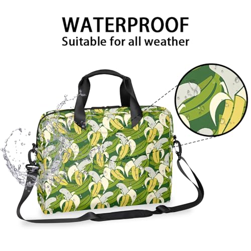 Bolso para portátil con patrón banana tropical 16 pulgadas miniatura 2