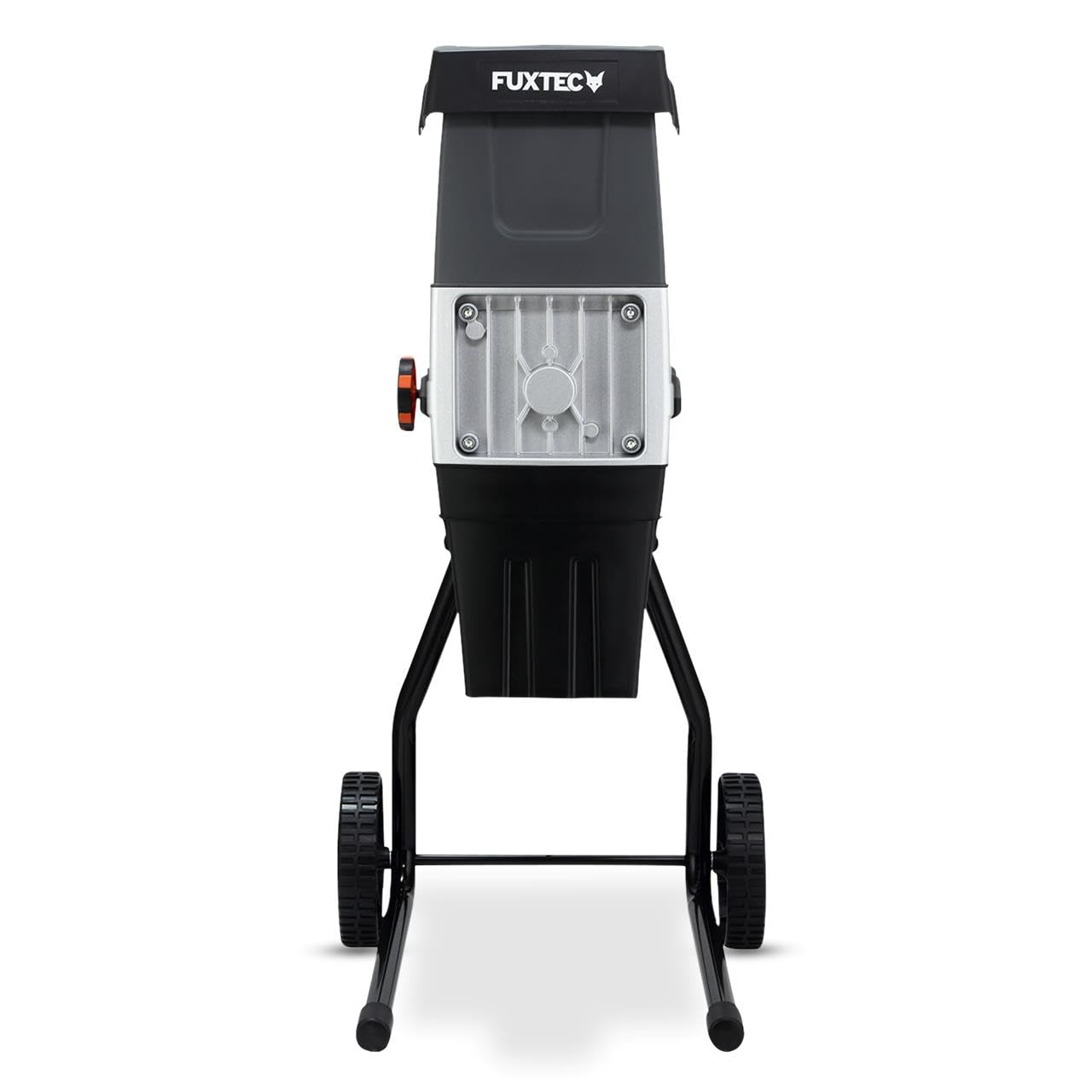 FUXTEC Biotrituratore Elettrico FX-EGH2800T – Cippatrice con Potenza 2800 W – Sistema a rullo silenzioso – Cestello raccolta 60 L – Protezione anti-inceppamento – Tritura rami fino a 44 mm