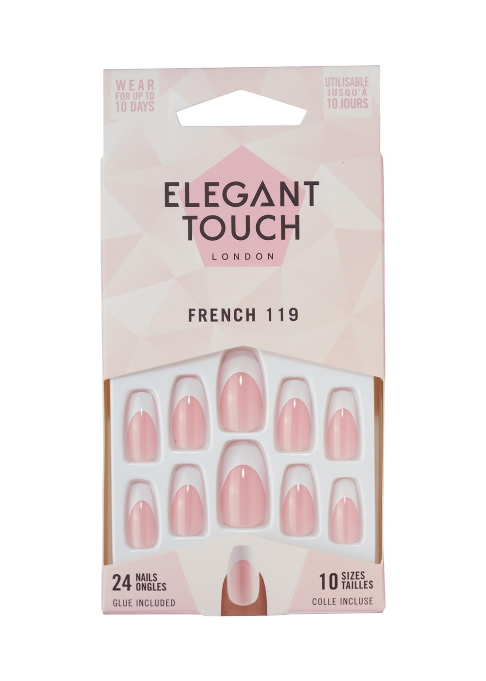 Elegant Touch French Nails 119, Pink