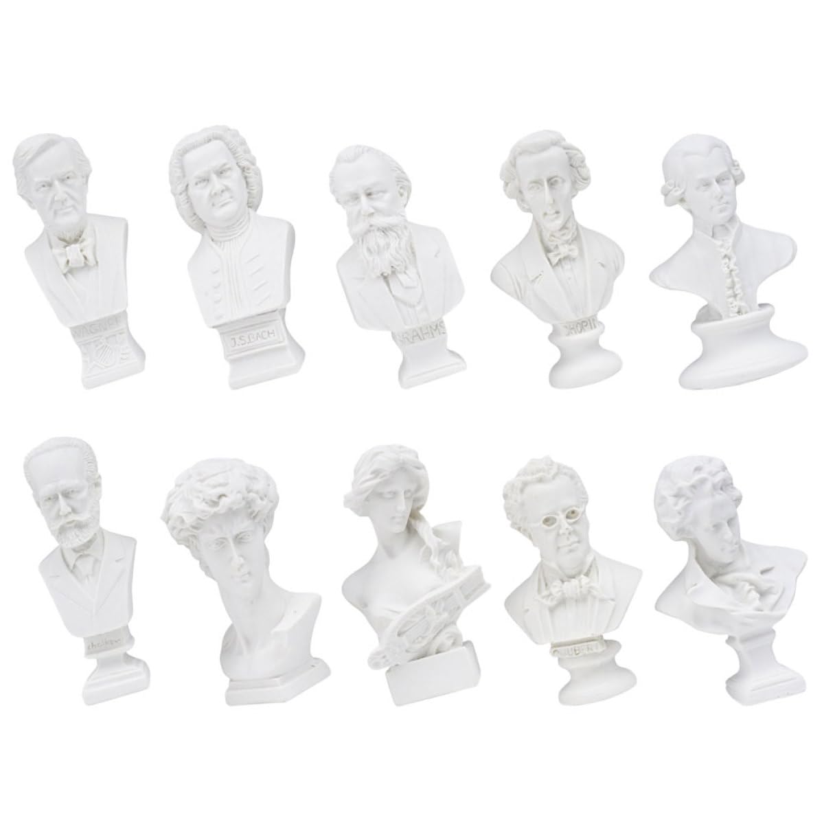 Mini bustes en résine réalistes aux finitions soignées pour décoration chic