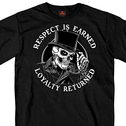 Hot Leathers Men's Respect Top Hat T-Shirt (Black, XXX-Large)