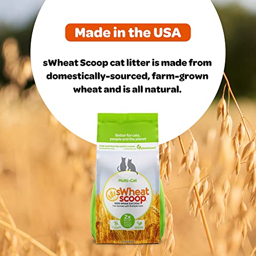 Swheat Scoop Wheat-Based Natural Cat Litter, Multi-Cat, 25 Pound Bag #TOP4