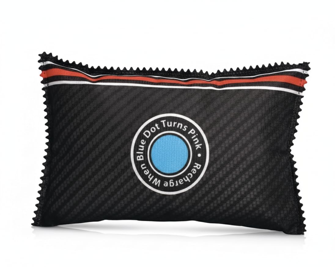 Sustainable 300g Car Dehumidifier Bag – High-Performance Moisture & Odor Absorber – Anti-Fog Condensation Shield – 100% Leakproof & Microwave Rejuvenatable