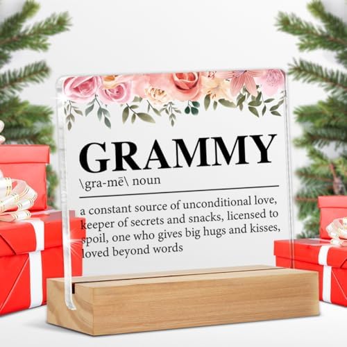 Grammy Gifts From Granddaughter Grandson, Gifts for Grandma Birth...