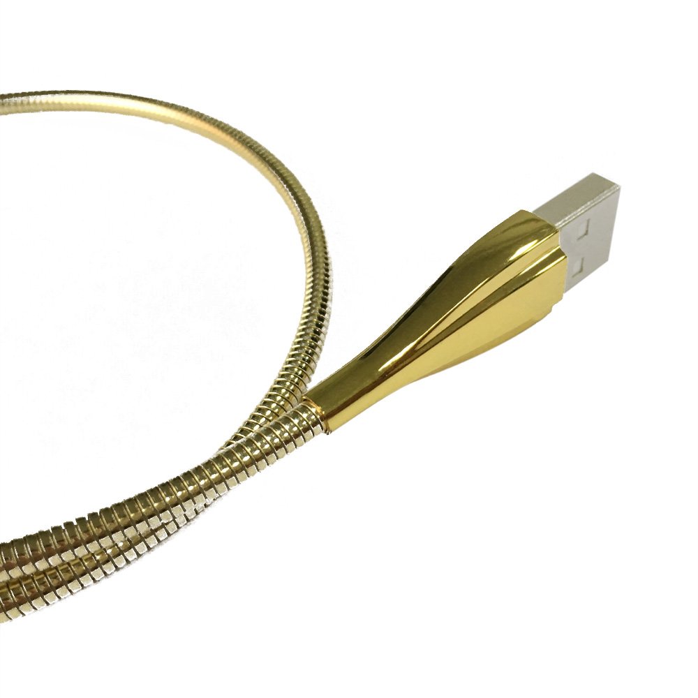 Micro USB Cable 1m Stainless Spring Reinforced High Speed Data Syncing Cable for Samsung,HTC,Sony,Nokia,Android Smartphone and More