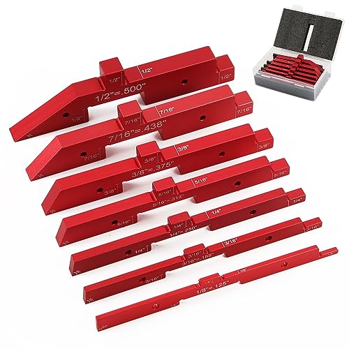 7pcs Precision Setup Blocks, Router Table Setup Bars
