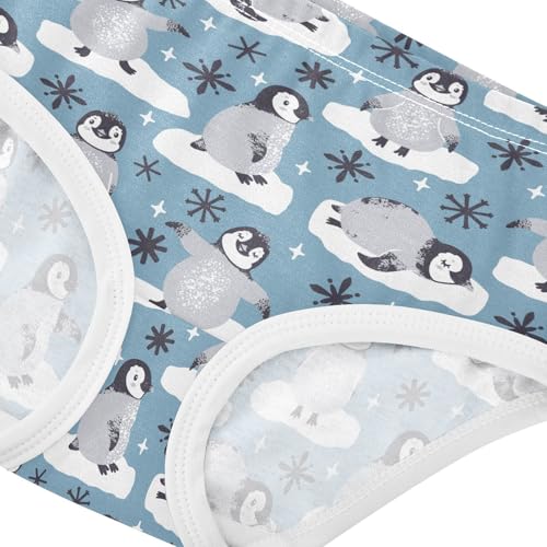 Little Girls' Soft Cotton Underwear Kids Breathable Comfort Penguins Panties Briefs Toddler4