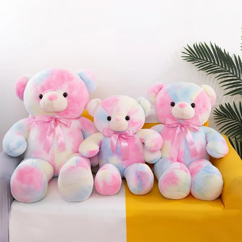 Image of RVA Super Soft Stuffed Rainbow Teddy Bear Plush Toy Teddy Bear Cuddly Baby Soft Toy for Girls, Women, Birthday, Wedding, Anniversary, Valentine's Day for Kids Girls & Boys Birthday Gifts (60 CM)