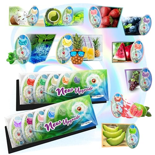icMentol - 10 combinaisons de senteurs, 1000 billes menthol, Menthol capsules, Billes aromatiques...